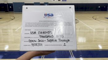 Thousand Oaks High School [Open - Solo] 2021 USA Virtual West Coast Dance Championships