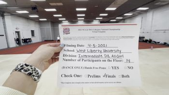 West Liberty University [Virtual Intermediate All-Girl Division II Finals] 2021 NCA & NDA Collegiate Cheer & Dance Championship
