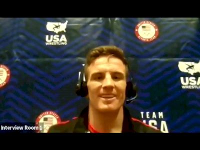 Peyton Walsh (77 kg) after semifinal win at 2021 Olympic Trials