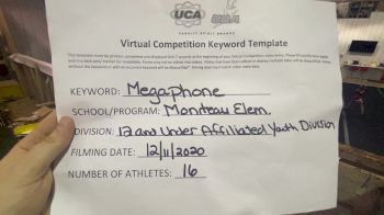 Moniteau High School [Traditional Open Rec Affiliated 12U] 2020 UCA Pocono Virtual Regional