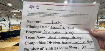 Sand Springs Junior High - TEAM [Intermediate JH/MS] 2021 NCA & NDA Virtual March Championship