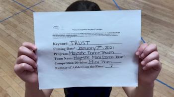 Majestic Dance Team [Mini - Pom] 2021 NCA & NDA Virtual January Championship