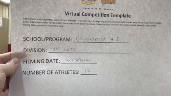 Chaparral High School [Junior Varsity - Jazz] 2021 UDA West Spring Virtual Dance Challenge