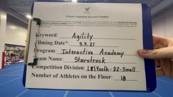 Interactive Academy - Starstruck [L1 Youth - D2] 2021 Varsity All Star Winter Virtual Competition Series: Event III