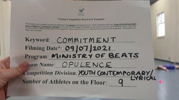 Ministry of Beats - Opulence [Youth - Cont/Lyrical] 2021 Virtual JAMfest Europe