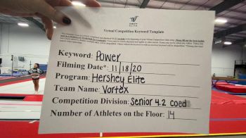 Hershey Elite - Vortex [L4.2 Senior Coed] Varsity All Star Virtual Competition Series: Event V