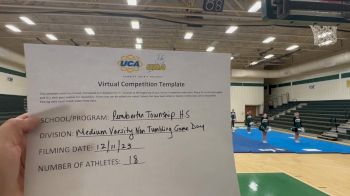 Pemberton Township High School [Medium Varsity Non Tumbling Game Day] 2023 UCA & UDA December Virtual Challenge
