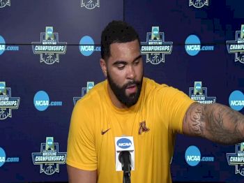 Gable Steveson (Minnesota) after winning the 2021 NCAA Championships at 285 pounds