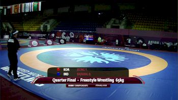 65 kg Quarterfinal, Bajrang (IND) vs Jeong (KOR)