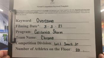California Storm - Chrome [L1 Junior - Small] 2021 Spirit Sports: Virtual Duel in the Desert