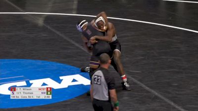 149 lb R12, Tariq Wilson, North Carolina State vs Yahya Thomas, Northwestern