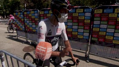 Egan Bernal Before Stage 3 Of Dauphine (Spanish)