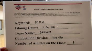 Supernova [Youth - Pom] 2020 NDA December Virtual Championship