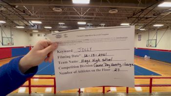Hays High School [Game Day Varsity - Large] 2021 NCA & NDA December Virtual Championship