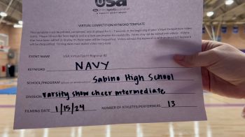 Sabino High School [Varsity Show Cheer Intermediate Small] 2024 USA Virtual Spirit Regional II