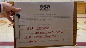 Whitney High School [Open - Solo] 2021 USA Virtual West Coast Dance Championships