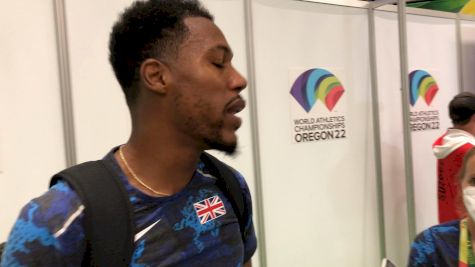 Zharnel Hughes After Getting Eliminated In The 100m Semifinals