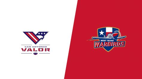 2021 San Antonio Valor vs West Texas Warbirds