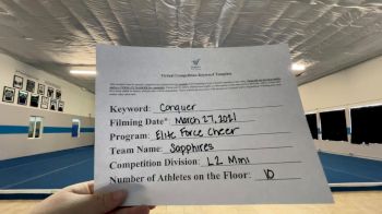 Elite Force Cheer - Sapphires [L2 Mini] 2021 Varsity All Star Winter Virtual Competition Series: Event V