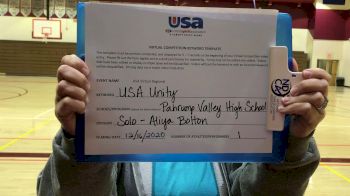 Pahrump Valley High School [Open - Solo] 2020&nbsp;USA Virtual Regional