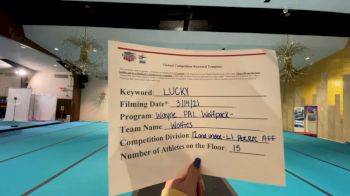 Wayne PAL - Wolfies [L1 Performance Recreation - 12 and Younger (AFF)] 2021 NCA & NDA Virtual March Championship