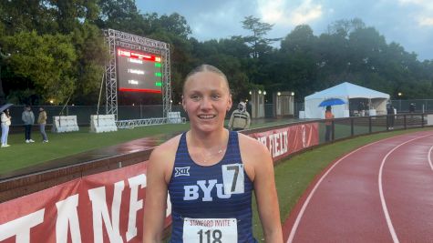 Riley Chamberlain Uses Strong Last Lap To Win 1,500m Invite At Stanford