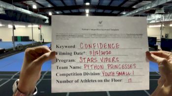 Stars Vipers - Python Princesses [L1 Youth] Varsity All Star Virtual Competition Series: Event IV