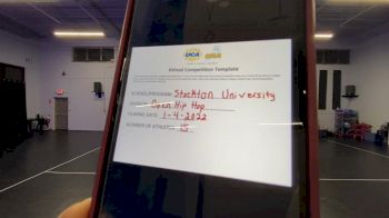 Stockton University - College - Hip Hop [Open - Hip Hop] 2022 UDA Battle of the Northeast Virtual Dance Challenge