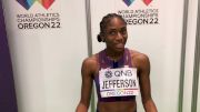Melissa Jefferson Cruises Thru 1st Round Of 100m At Worlds