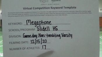 Slidell High School [Game Day Varsity - Non Tumble] 2020 UCA Virtual Regional