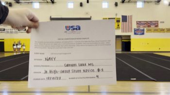 Canyon Lake Middle School [JH Group Stunt Novice - All Female] 2022 USA Virtual Spirit Regional I