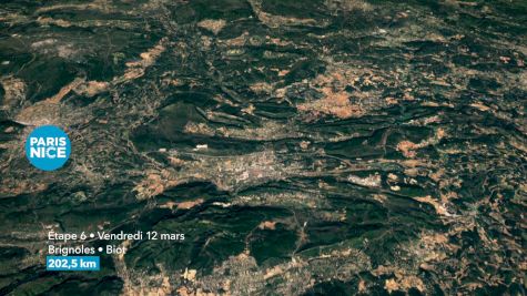 2021 Paris Nice Stage 6 Course Flythrough