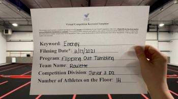 Flipping Out Tumbling - Roulette [L3 Junior - D2 - Small - A] 2021 Beast of The East Virtual Championship