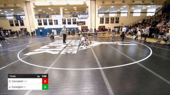 120 lbs Final - Dillon Campbell, Legacy Christian Academy vs Jack Consiglio, Malvern Prep