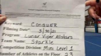 Lunar Viper Allstars - Sparkle [L1 Mini] 2021 Varsity All Star Winter Virtual Competition Series: Event V